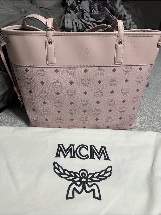 MCM Handbags - MCM AREN VI LEATHER MIX SHOPPER MED